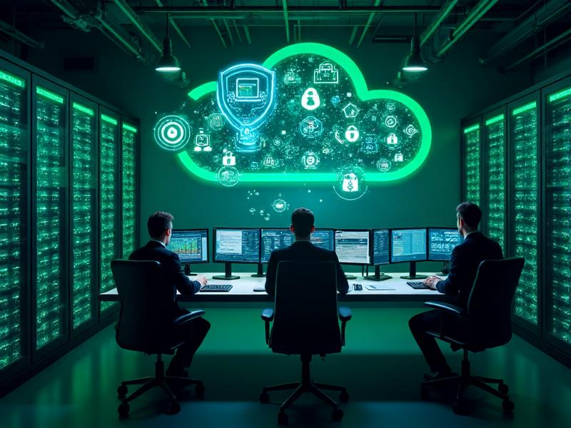 IT technician providing managed network support and monitoring services